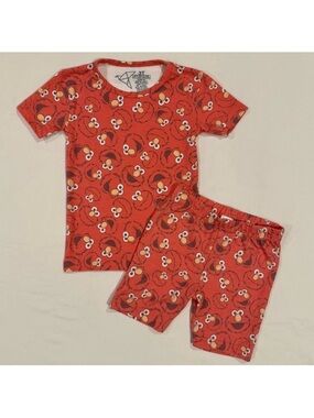 Copper Pearl Elmo Pajamas Boys 3T Girls Sesame Street Two Piece Set Short Sleeve